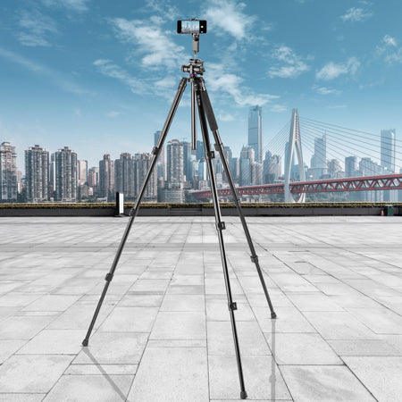 Takama Flip-Zip Aluminum Tripod Monopod with 2-Way Head 147.3cm